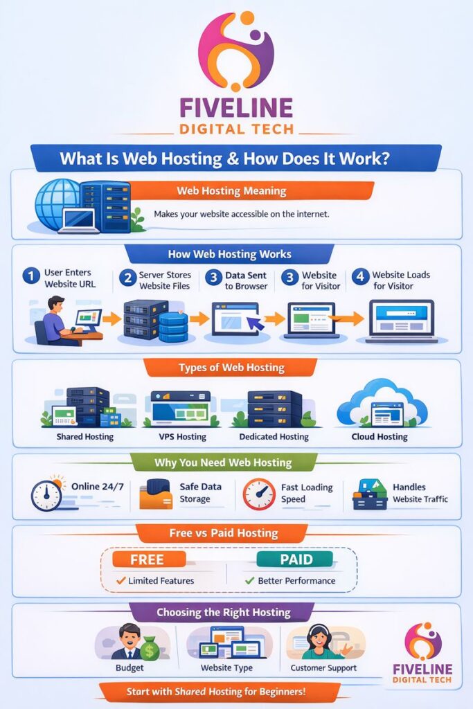 web hosting meaning and how it works